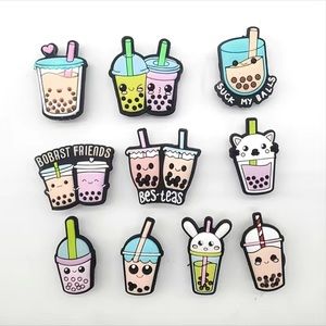 10 tea charms for crocs.NWT